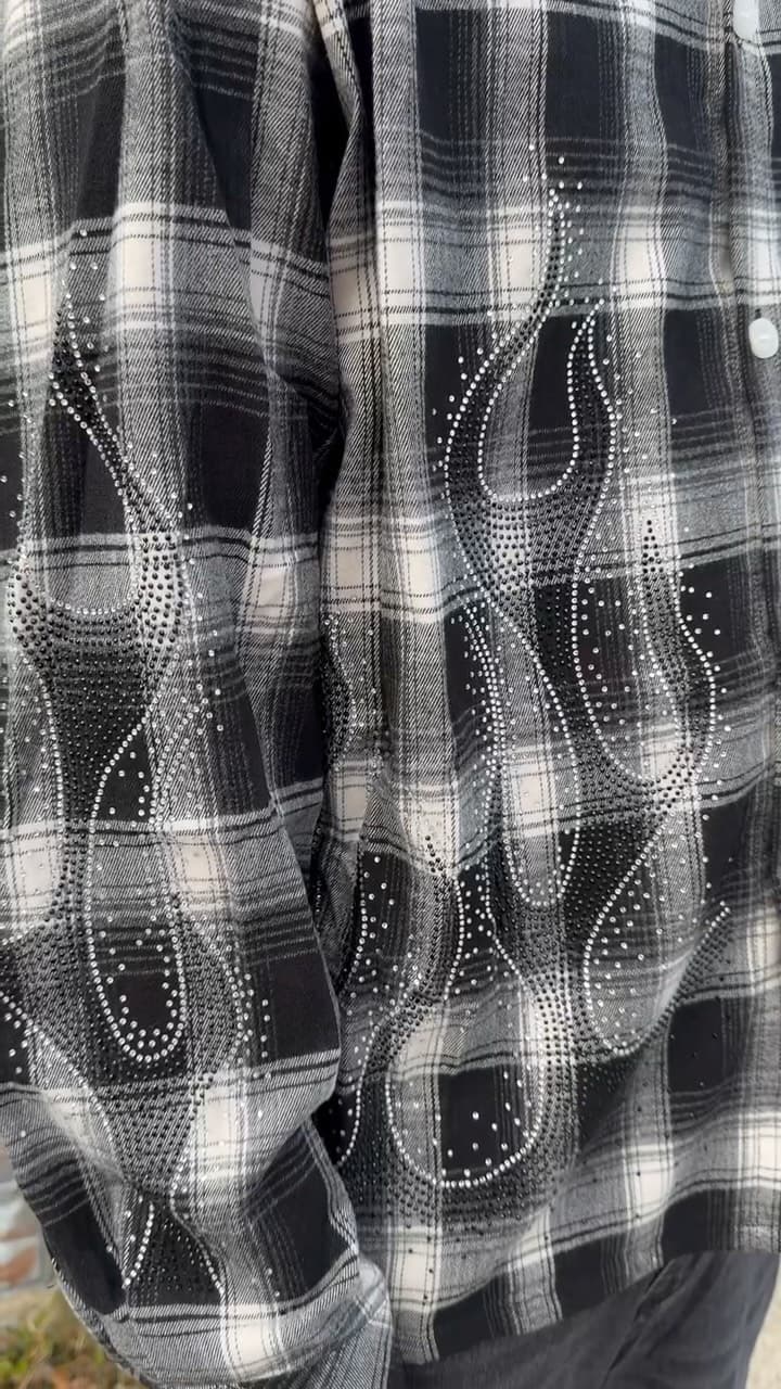 Novum Store • Flannel Flame Rhinestones 🖤